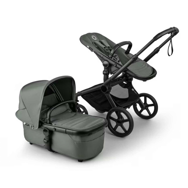 Bugaboo Fox 5 Renew Barnvagn Black/Forest Green