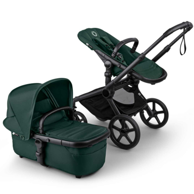 Bugaboo Fox 5 Renew Barnvagn Black/Fern Green