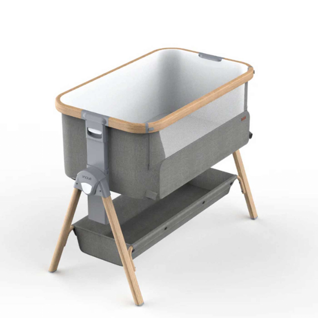 Inovi Air Bedside Crib Grey Melange