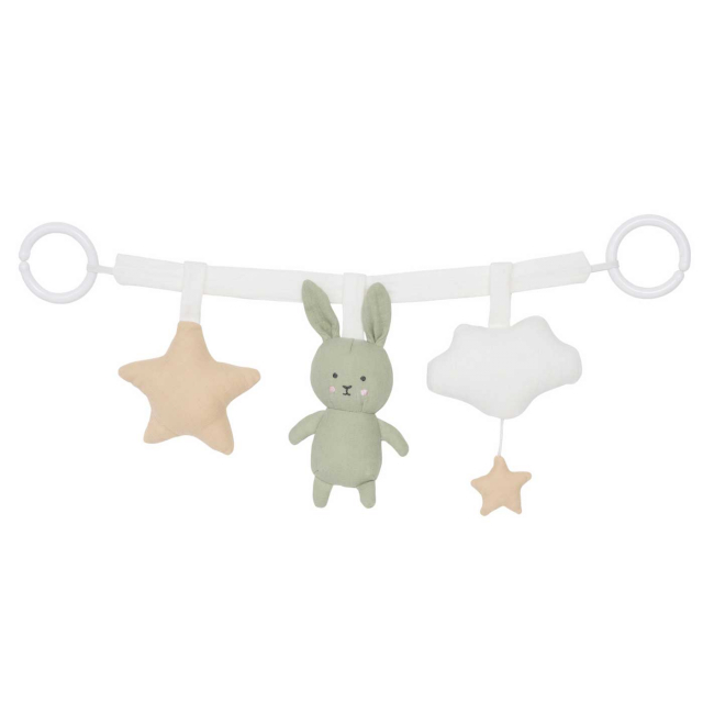 Jabadabado Barnvagnshänge Bunny Grön