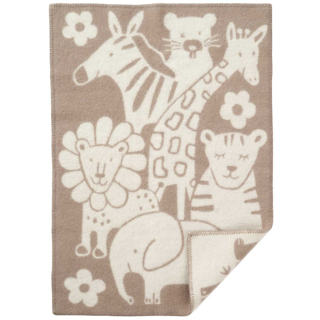 Klippan Yllefabrik Filt Ull Ekologisk Picnic Taupe